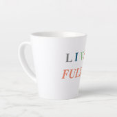 Leef Voluit T-Shirt Latte Mok (Linkerhoek)