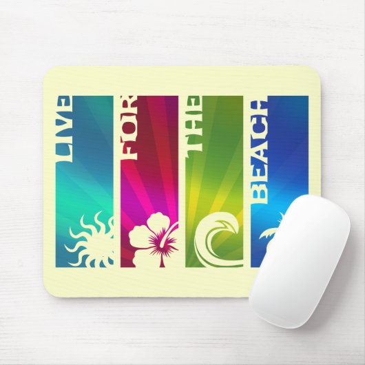 Leef voor de Beach Muismat (Met muis)