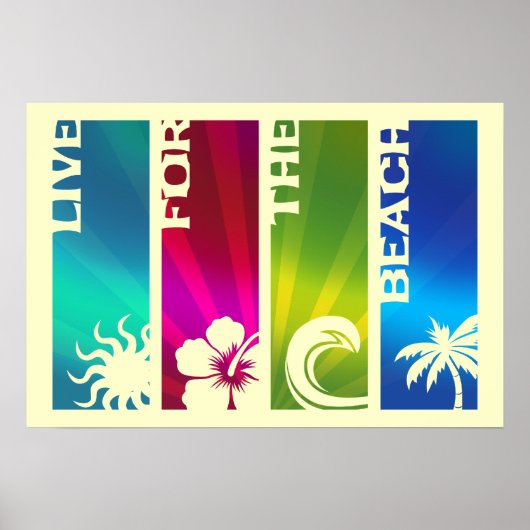 Leef voor de Beach Poster (Voorkant)