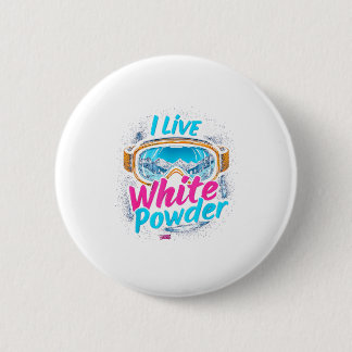 Leef voor skibril voor poedersneeuw ronde button 5,7 cm