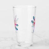 Leef vrij - artistieke libel glas (Links)