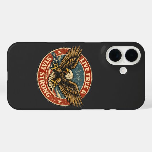 Leef Vrij Case-Mate iPhone Case (Achterkant (horizontaal))