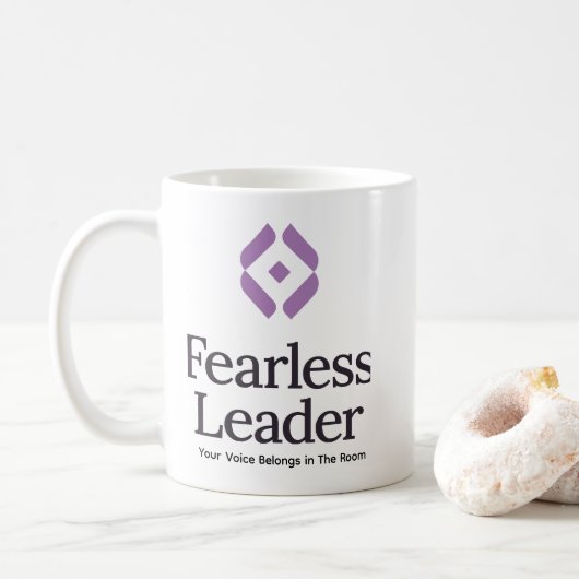 Leef Vrij en Onbevreesd Koffiemok (Met donut)