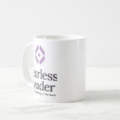 Leef Vrij en Onbevreesd Koffiemok (Voorkant links)