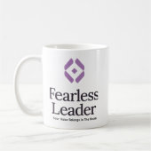 Leef Vrij en Onbevreesd Koffiemok (Links)