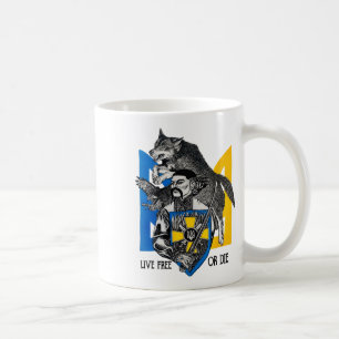 Leef-vrij Of Sterf Kozak Warrior Oekraïne Vlag Koffiemok