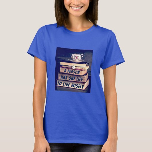 Leef Wijs (v2 donker) T-shirt (Voorkant)