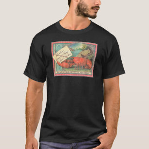Leef Zeekreeft - het Vintage Etiket van het Krat T-shirt
