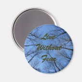 Leef zonder Angst Quote Magnet (Voorkant / Achterkant)