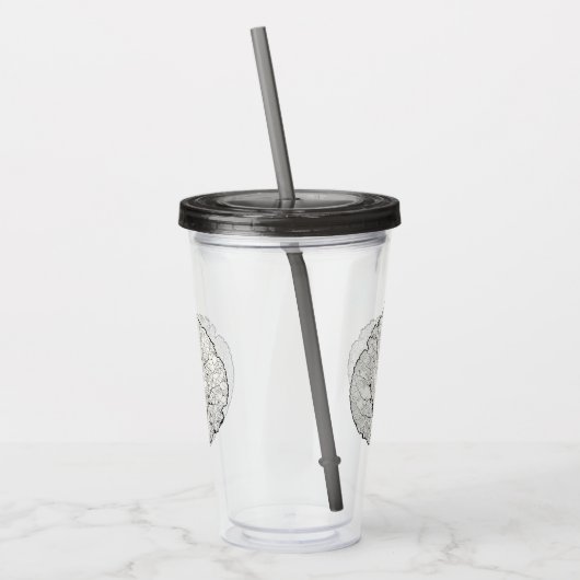 Leefblad van Aspen 1 Acryl Drinkbeker (Links)