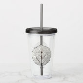 Leefblad van Aspen 1 Acryl Drinkbeker (Voorkant)