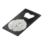 Leefblad van Aspen 1 Creditkaart Flessenopener (Voorkant Gekanteld)