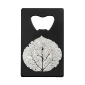 Leefblad van Aspen 1 Creditkaart Flessenopener (Achterkant)