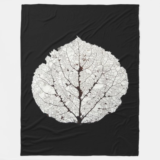 Leefblad van Aspen 1 Fleece Deken (Voorkant)