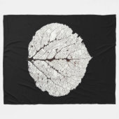 Leefblad van Aspen 1 Fleece Deken (Voorkant (Horizontaal))