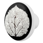 Leefblad van Aspen 1 Keramische Knop (Rechts)