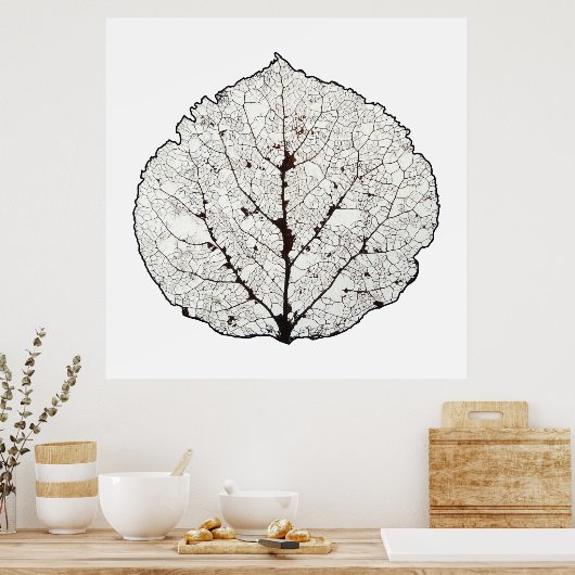 Leefblad van Aspen 1 Poster (Keuken)