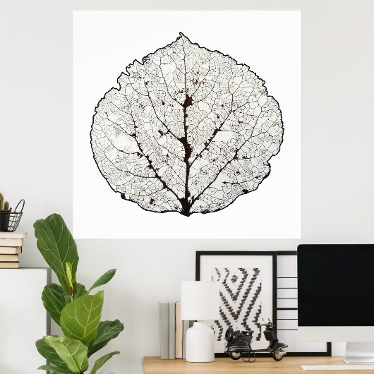 Leefblad van Aspen 1 Poster (Thuiskantoor)