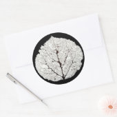 Leefblad van Aspen 1 Ronde Sticker (Envelop)