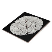 Leefblad van Aspen 1 Tegeltje (Zijkant)