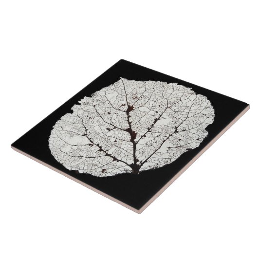 Leefblad van Aspen 1 Tegeltje (Zijkant)