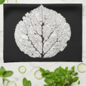 Leefblad van Aspen 1 Theedoek (Gevouwen)