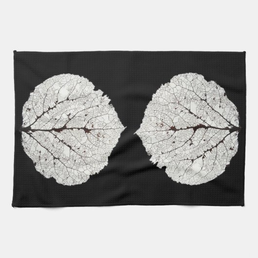 Leefblad van Aspen 1 Theedoek (Horizontaal)