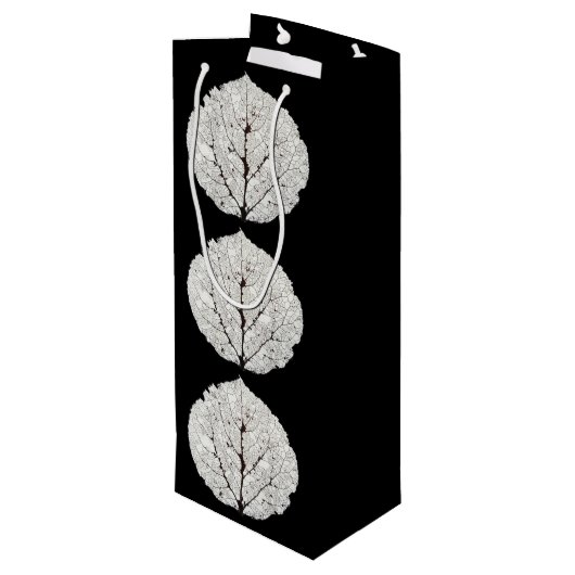 Leefblad van Aspen 1 Wijn Cadeautas (Achterkant Gekanteld)