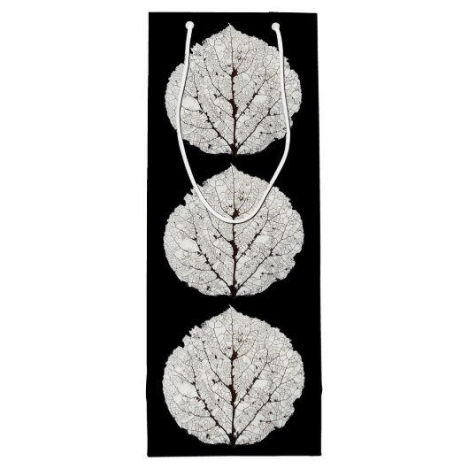 Leefblad van Aspen 1 Wijn Cadeautas (Achterkant)