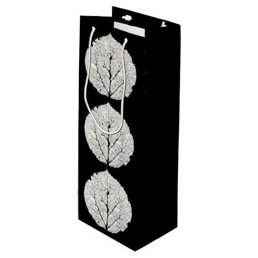Leefblad van Aspen 1 Wijn Cadeautas (Voorkant Gekanteld)