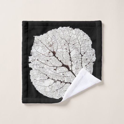 Leefblad van Aspen Skeleton 1 Bad Handdoek (Wasdoekje)