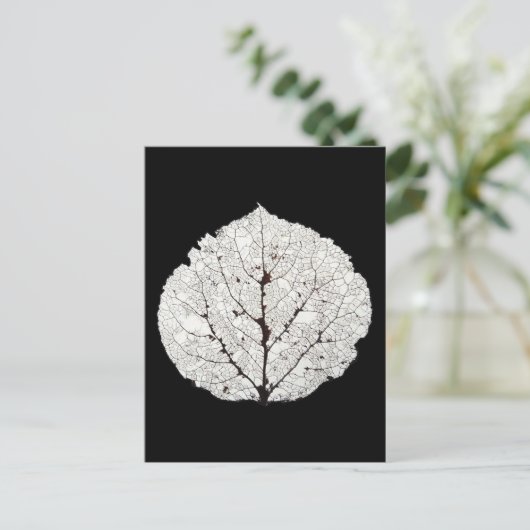 Leefblad van Aspen Skeleton 1 Briefkaart (Staand voorkant)