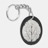 Leefblad van Aspen Skeleton 1 Sleutelhanger (Voorkant Links)