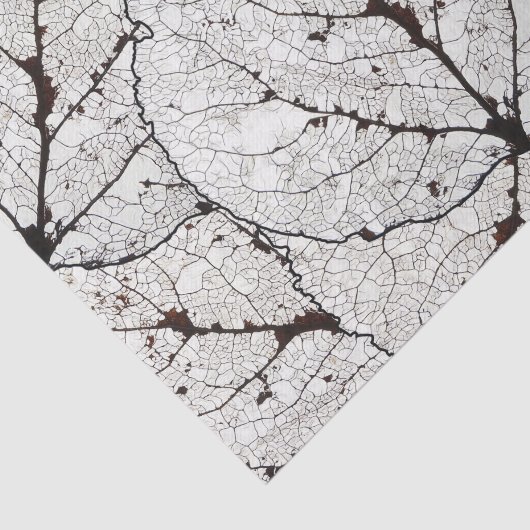 Leefblad van Aspen Skeleton 1 Tissuepapier (Detail)