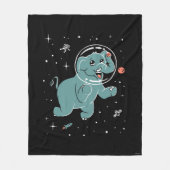 Leefdieren in de ruimte fleece deken (Voorkant)
