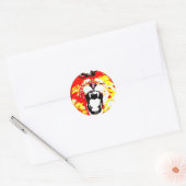 Leefloperij Ronde Sticker (Envelop)