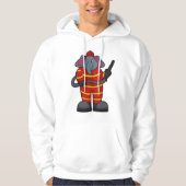 Leefmiddel als brandweerman met slang hoodie (Voorkant)