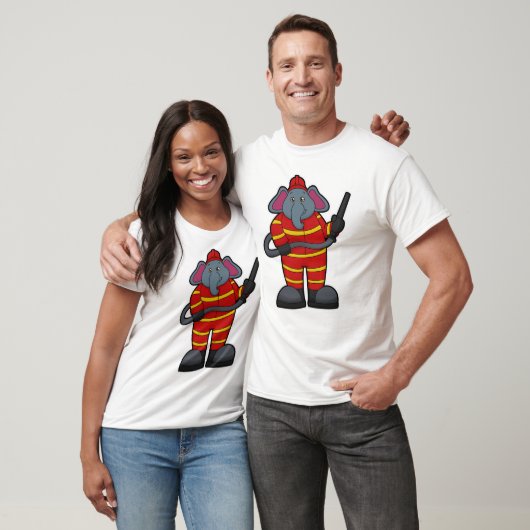 Leefmiddel als brandweerman met slang t-shirt (Unisex)