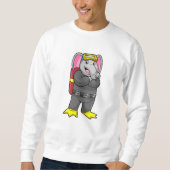 Leefmiddel als duiker met duikbril trui (Voorkant)