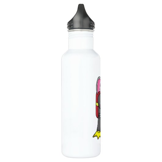 Leefmiddel als duiker met duikbril waterfles  (Links)