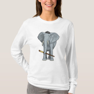Leefmiddel als Schilder met de borstel van de Verf T-shirt