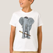 Leefmiddel als Schilder met de borstel van de Verf T-shirt (Voorkant)