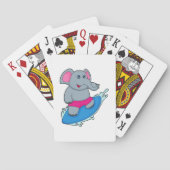 Leefmiddel als Surfer met Surfboard Pokerkaarten (Achterkant)
