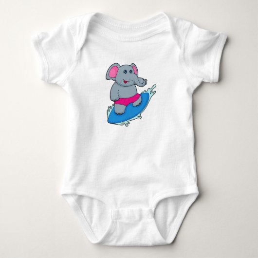 Leefmiddel als Surfer met Surfboard Romper (Voorkant)