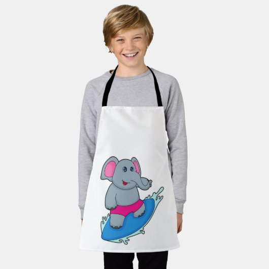 Leefmiddel als Surfer met Surfboard Schort (Gedragen)