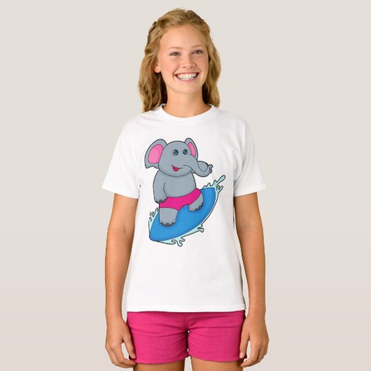 Leefmiddel als Surfer met Surfboard T-shirt (Voorkant volledig)