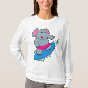 Leefmiddel als Surfer met Surfboard T-shirt