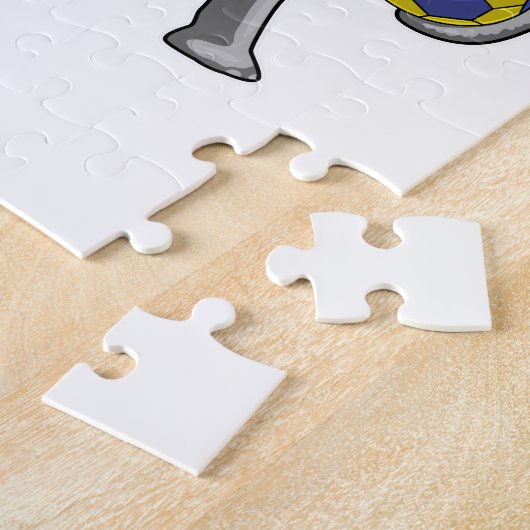 Leefmiddel bij handbalsport legpuzzel (Zijkant)