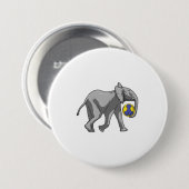 Leefmiddel bij handbalsport ronde button 7,6 cm (Voorkant /achterkant)