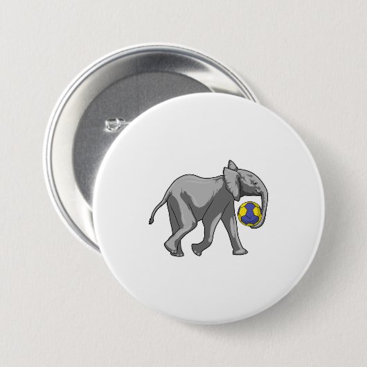 Leefmiddel bij handbalsport ronde button 7,6 cm (Voorkant /achterkant)